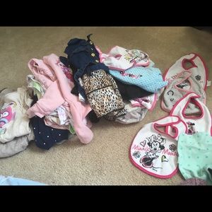 47 baby items size 3-12 months